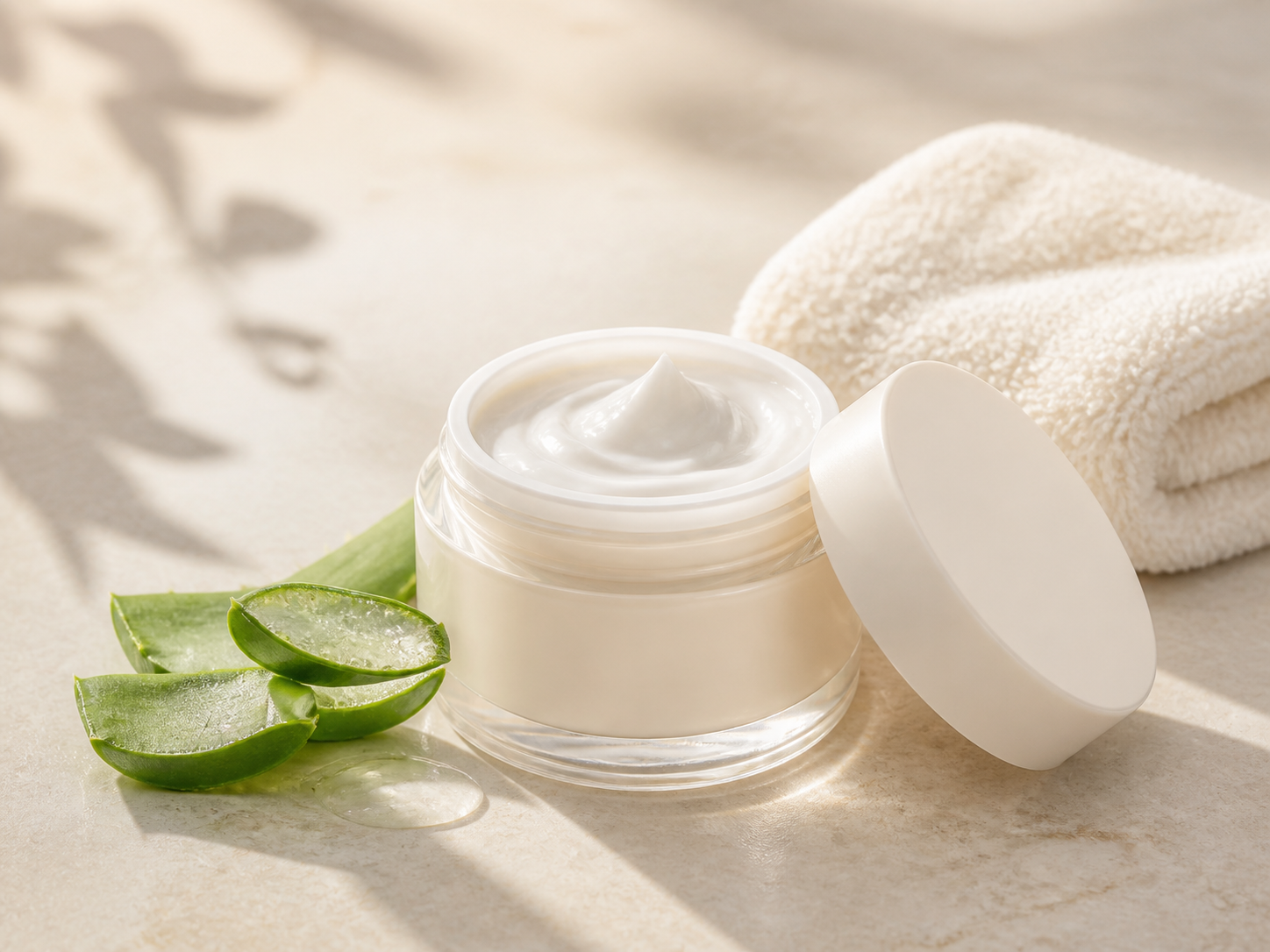 Recovery cream and aloe